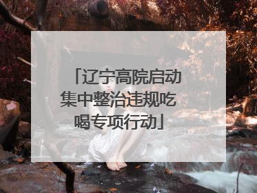 辽宁高院启动集中整治违规吃喝专项行动