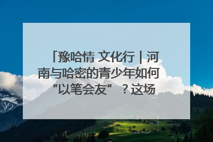 豫哈情 文化行｜河南与哈密的青少年如何 “以笔会友”？这场书画展藏着答案