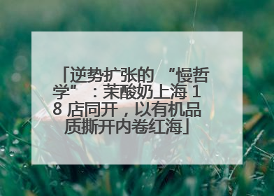 逆势扩张的 “慢哲学”：茉酸奶上海 18 店同开，以有机品质撕开内卷红海