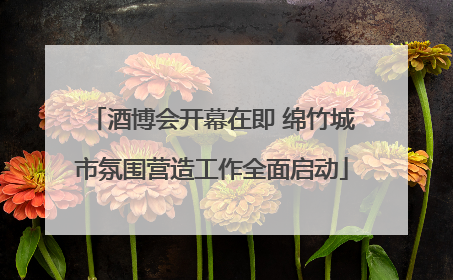 酒博会开幕在即 绵竹城市氛围营造工作全面启动