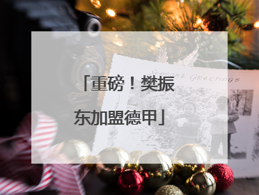 重磅！樊振东加盟德甲