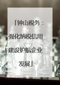钟山税务：强化纳税信用建设护航企业发展