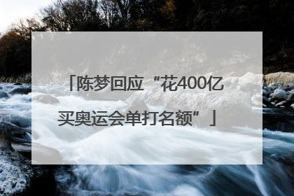 陈梦回应“花400亿买奥运会单打名额”