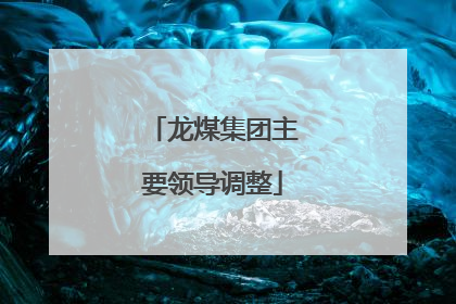 龙煤集团主要领导调整