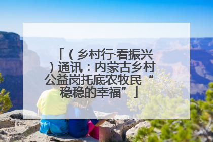 （乡村行·看振兴）通讯：内蒙古乡村公益岗托底农牧民“稳稳的幸福”