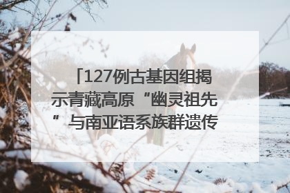 127例古基因组揭示青藏高原“幽灵祖先”与南亚语系族群遗传起源｜封面科考队
