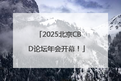 2025北京CBD论坛年会开幕！