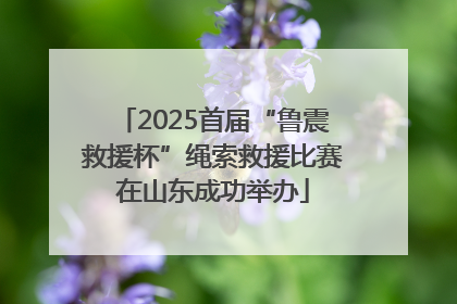 2025首届“鲁震救援杯”绳索救援比赛在山东成功举办