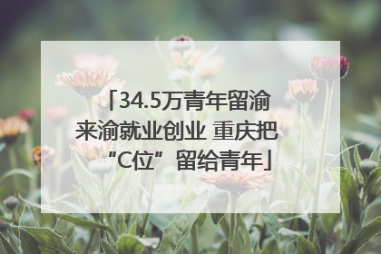 34.5万青年留渝来渝就业创业 重庆把“C位”留给青年