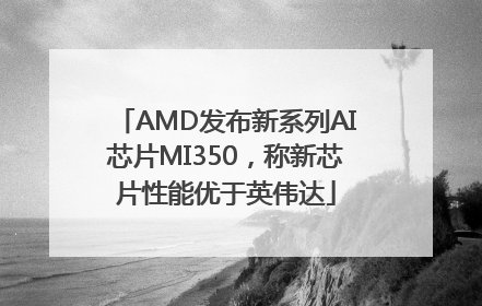 AMD发布新系列AI芯片MI350，称新芯片性能优于英伟达